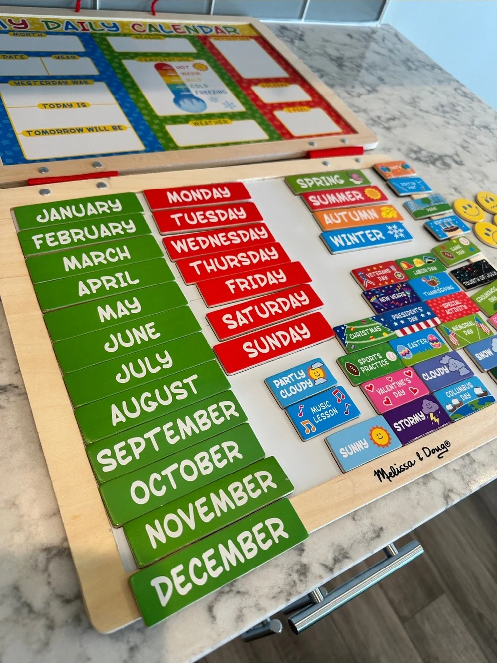 Melissa & Doug Magnetic Daily Calendar Board